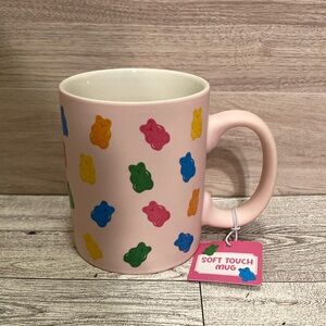 Eccolo Pastel Pink Gummy Bear Candy Smooth Matte Soft Touch Coffee Tea Mug